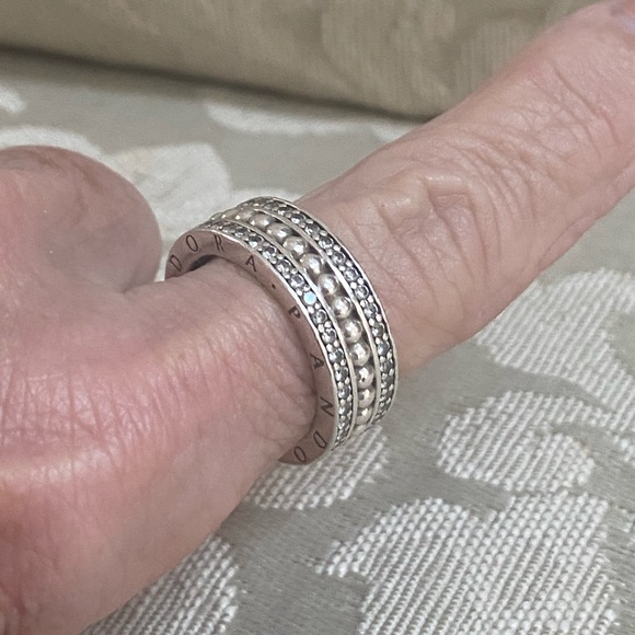 Pandora wide band Pandora Sterling Silver Band - Picture 3 of 7